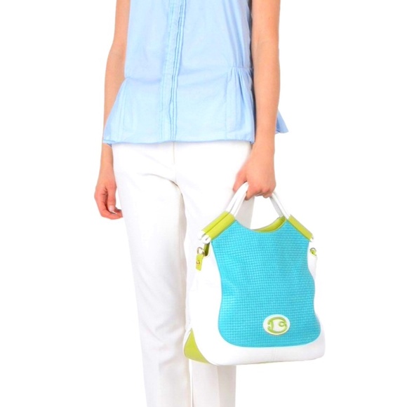 Braccialini turquoise handbag - Picture 3 of 3